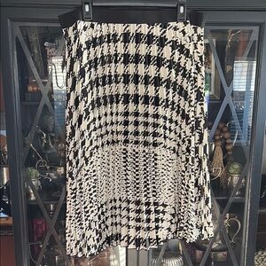 H&M x Richard Allen Houndstooth pleated skirt